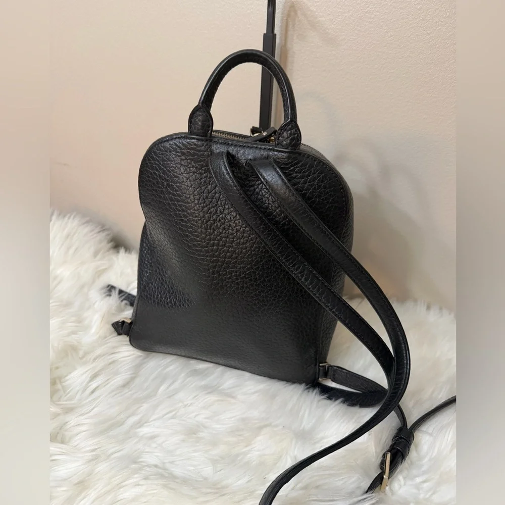 KATE SPADE ♠️ NEW YORK CARTER STREET CADEN BLACK LEATHER BACKPACK PURSE. NWOT